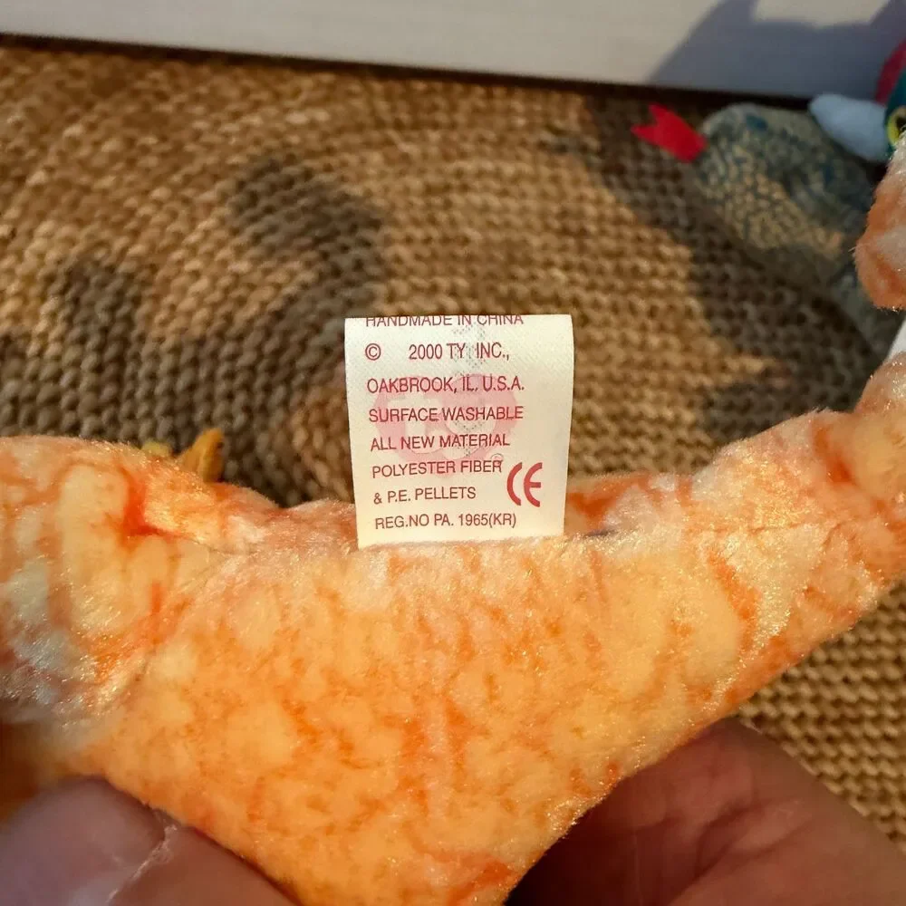 Ty Beanie Babies Lot of 3 Hornsly Scaly Slayer Dinosaur Reptile Plush w/ Tags